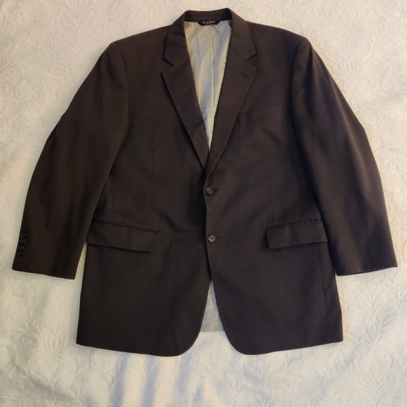 Jos. A. Bank Sport Coat Blazer Suit Jacket. Striped Gray. 44R. - Picture 1 of 8